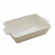 Refratário 23,5x15x5cm Porcelana Com Alça Basic Branco